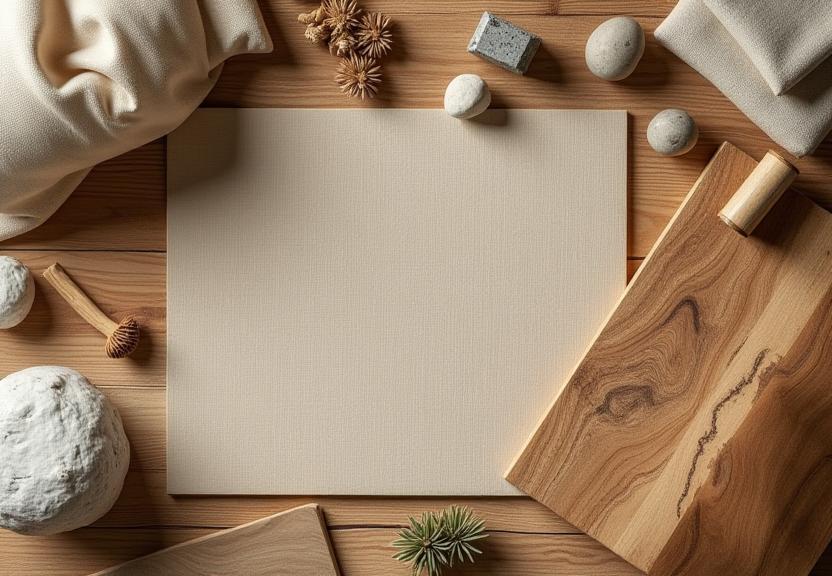 Muestras de materiales sostenibles